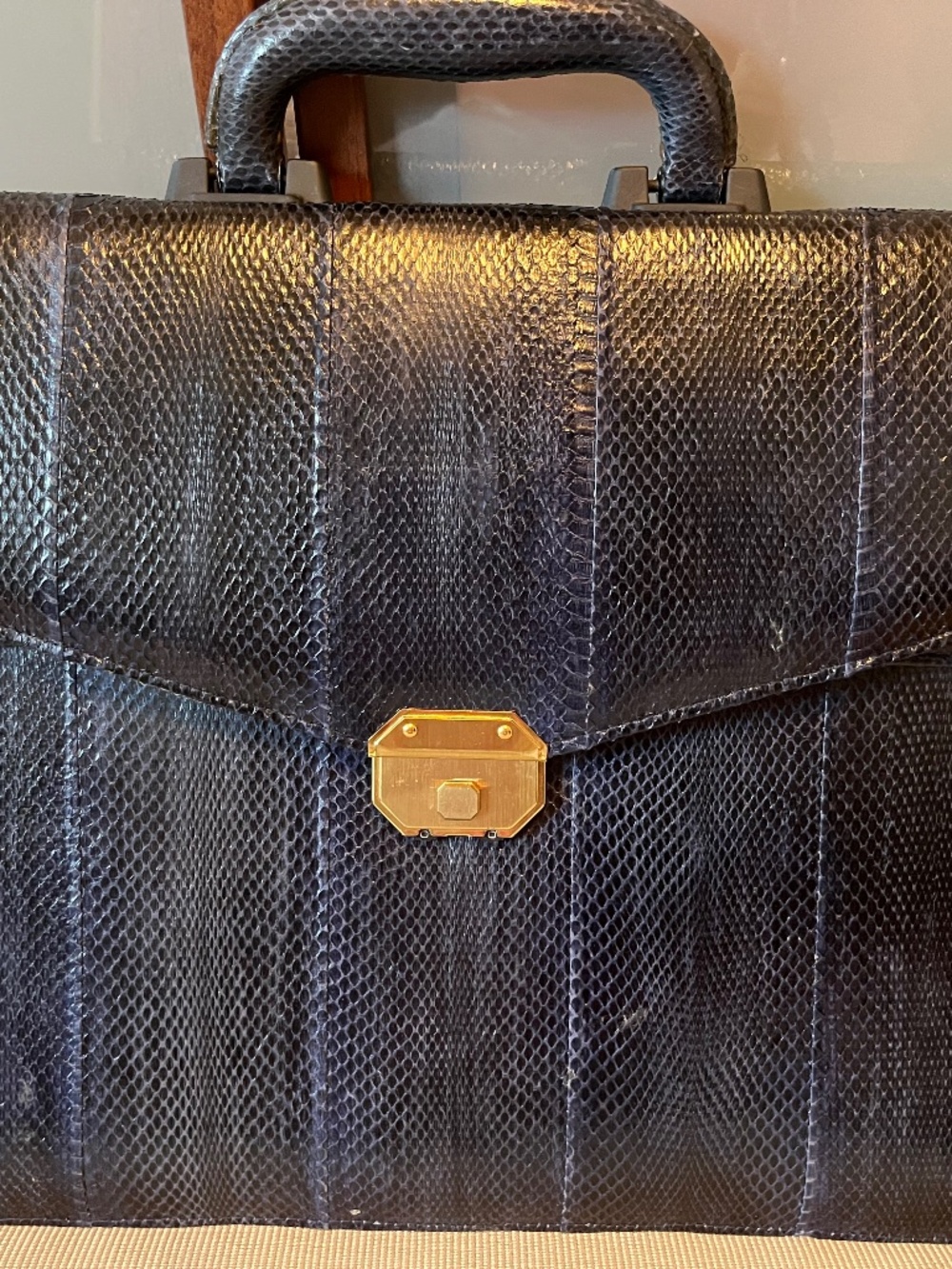 Leather briefcase
